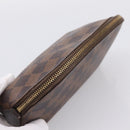 LOUIS VUITTON Damier Ebene Pochette Cosmetic PM Pouch N47516 LV Auth 199227-5