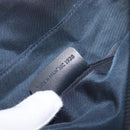 Christian Dior Trotter Canvas Saddle Pouch Navy Gold Auth 199228-21