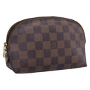 LOUIS VUITTON Damier Ebene Pochette Cosmetic PM Pouch N47516 LV Auth 199229-1
