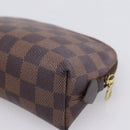LOUIS VUITTON Damier Ebene Pochette Cosmetic PM Pouch N47516 LV Auth 199229-15