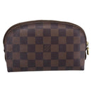 LOUIS VUITTON Damier Ebene Pochette Cosmetic PM Pouch N47516 LV Auth 199229-2