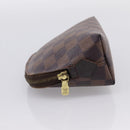 LOUIS VUITTON Damier Ebene Pochette Cosmetic PM Pouch N47516 LV Auth 199229-3