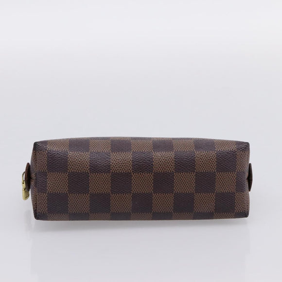 LOUIS VUITTON Damier Ebene Pochette Cosmetic PM Pouch N47516 LV Auth 199229