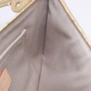 LOUIS VUITTON Monogram Miroir Pochette Plat Pouch Gold LV Auth 199233V-20