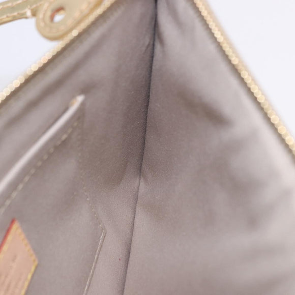 LOUIS VUITTON Monogram Miroir Pochette Plat Pouch Gold LV Auth 199233V
