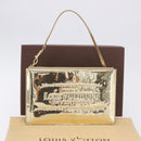 LOUIS VUITTON Monogram Miroir Pochette Plat Pouch Gold LV Auth 199233V-12