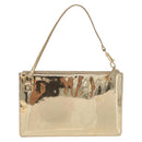 LOUIS VUITTON Monogram Miroir Pochette Plat Pouch Gold LV Auth 199233V-2
