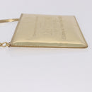 LOUIS VUITTON Monogram Miroir Pochette Plat Pouch Gold LV Auth 199233V-5