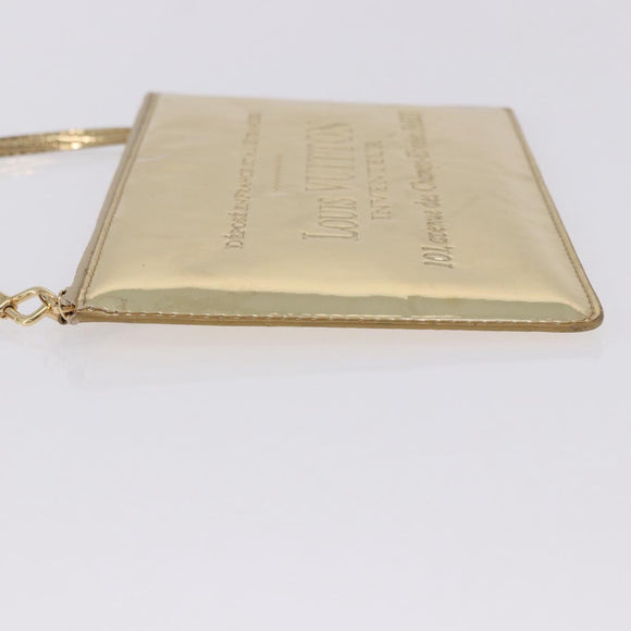 LOUIS VUITTON Monogram Miroir Pochette Plat Pouch Gold LV Auth 199233V