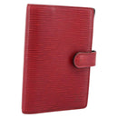 LOUIS VUITTON Epi Agenda PM Day Planner Cover Red R20057 LV Auth 199234-1