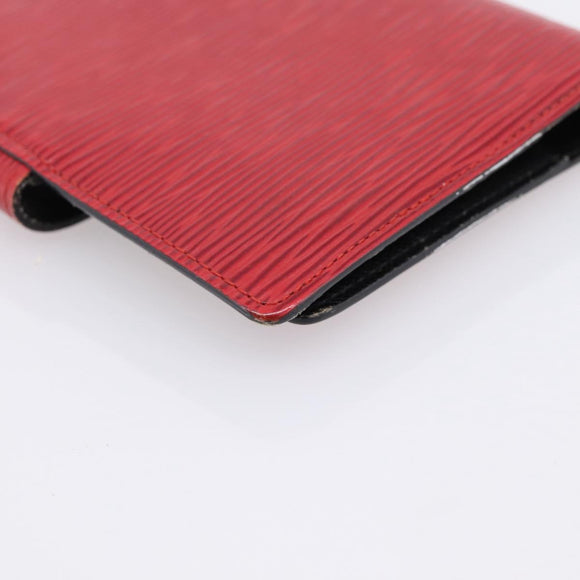 LOUIS VUITTON Epi Agenda PM Day Planner Cover Red R20057 LV Auth 199234