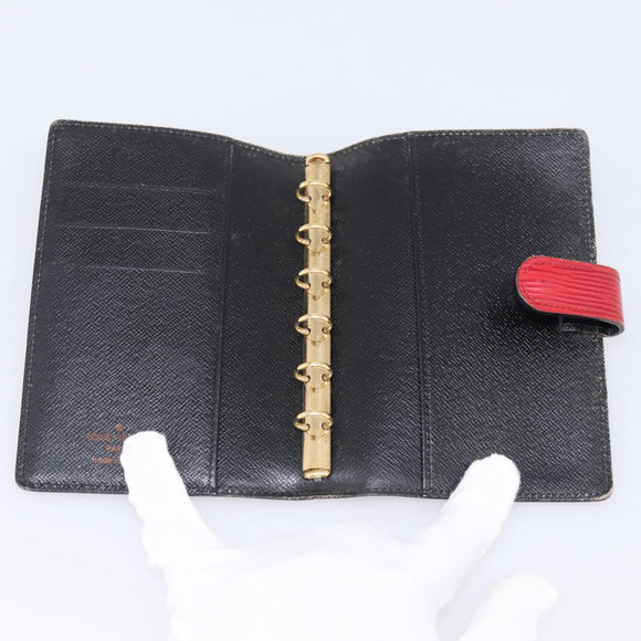 LOUIS VUITTON Epi Agenda PM Day Planner Cover Red R20057 LV Auth 199234