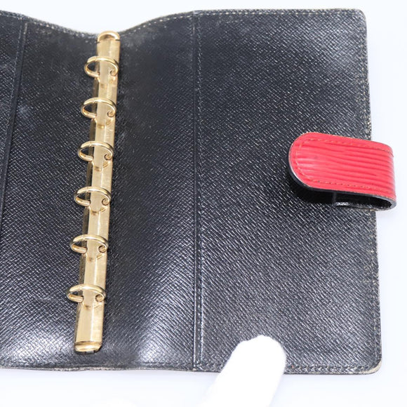 LOUIS VUITTON Epi Agenda PM Day Planner Cover Red R20057 LV Auth 199234