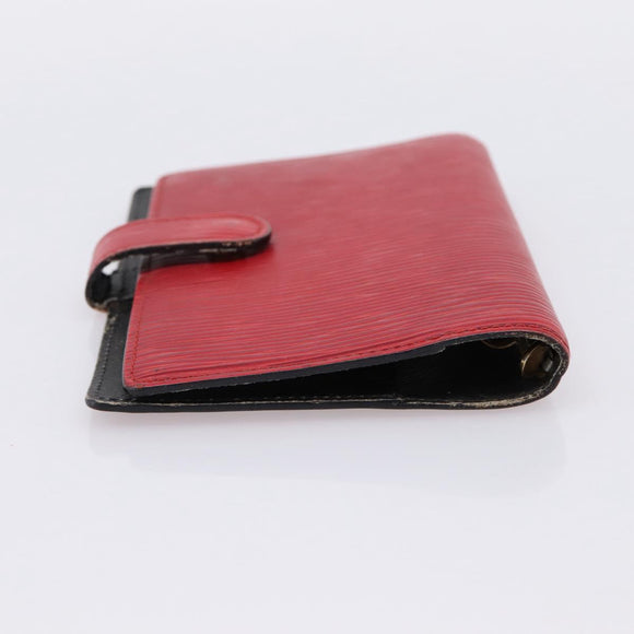 LOUIS VUITTON Epi Agenda PM Day Planner Cover Red R20057 LV Auth 199234