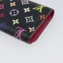 LOUIS VUITTON Monogram Multicolor Multicles 4 Key Case Black M93732 Auth 199235A-15