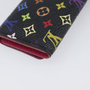 LOUIS VUITTON Monogram Multicolor Multicles 4 Key Case Black M93732 Auth 199235A-16