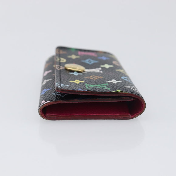 LOUIS VUITTON Monogram Multicolor Multicles 4 Key Case Black M93732 Auth 199235A