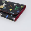 LOUIS VUITTON Monogram Multicolor Multicles 4 Key Case Black M93732 Auth 199235A-7