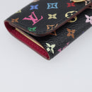 LOUIS VUITTON Monogram Multicolor Multicles 4 Key Case Black M93732 Auth 199235A-14