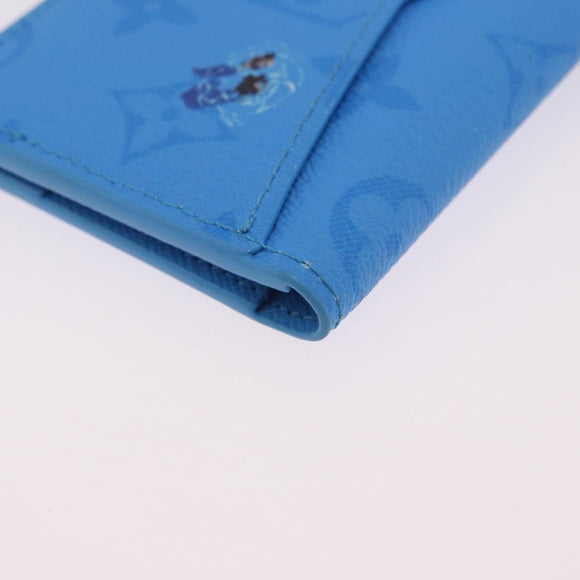 LOUIS VUITTON Monogram Organizer Dupoch Card Case Blue M14881 LV Auth 199237M