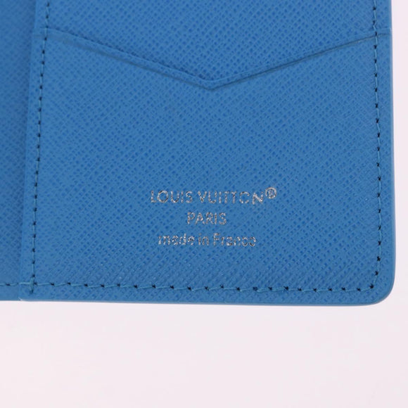 LOUIS VUITTON Monogram Organizer Dupoch Card Case Blue M14881 LV Auth 199237M