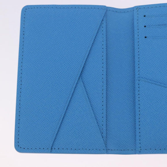 LOUIS VUITTON Monogram Organizer Dupoch Card Case Blue M14881 LV Auth 199237M