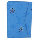 LOUIS VUITTON Monogram Organizer Dupoch Card Case Blue M14881 LV Auth 199237M-2