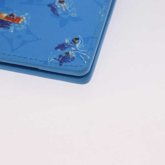 LOUIS VUITTON Monogram Organizer Dupoch Card Case Blue M14881 LV Auth 199237M