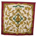 HERMES Carre 90 Scarf Silk Bordeaux Auth 199240-1