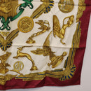 HERMES Carre 90 Scarf Silk Bordeaux Auth 199240-10