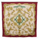 HERMES Carre 90 Scarf Silk Bordeaux Auth 199240-14