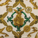 HERMES Carre 90 Scarf Silk Bordeaux Auth 199240-6