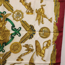 HERMES Carre 90 Scarf Silk Bordeaux Auth 199240-7