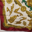 HERMES Carre 90 Scarf Silk Bordeaux Auth 199240-8