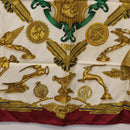 HERMES Carre 90 Scarf Silk Bordeaux Auth 199240-9
