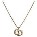 Christian Dior Necklace metal Gold Tone Auth 199265-1