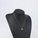 Christian Dior Necklace metal Gold Tone Auth 199265-15