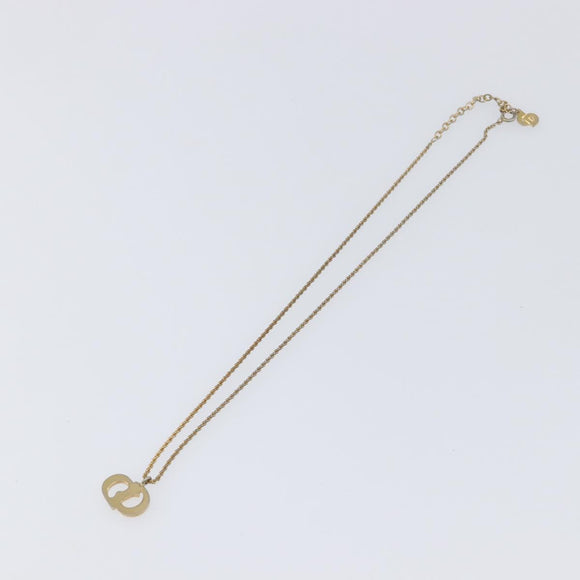 Christian Dior Necklace metal Gold Tone Auth 199265