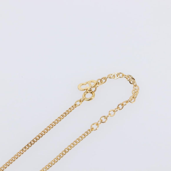 Christian Dior Necklace metal Gold Tone Auth 199276M