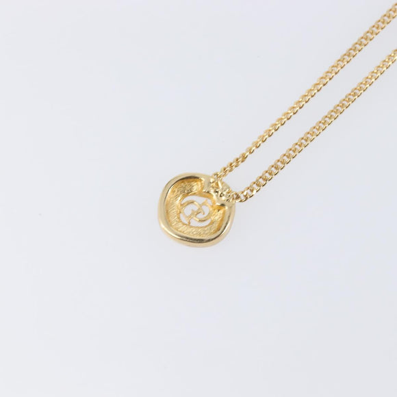 Christian Dior Necklace metal Gold Tone Auth 199276M
