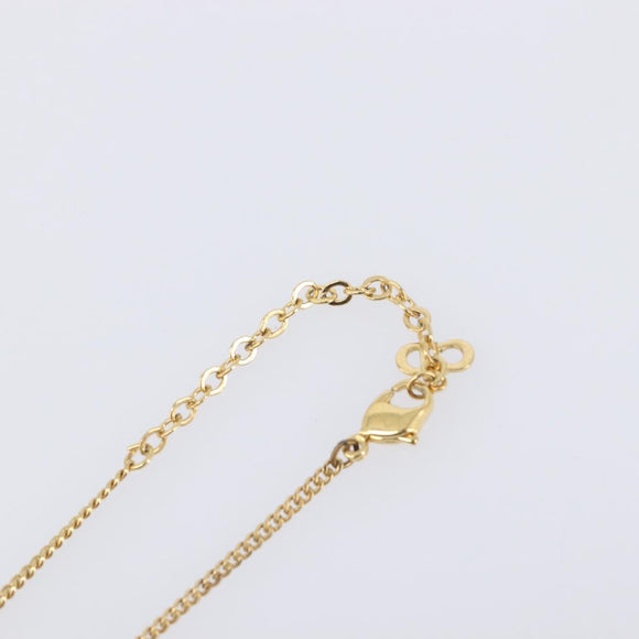 Christian Dior Necklace metal Gold Tone Auth 199288M