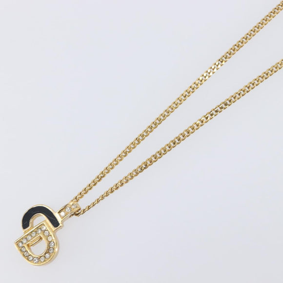 Christian Dior Necklace metal Gold Tone Auth 199288M