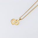 Christian Dior Necklace metal Gold Tone Auth 199288M-9