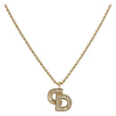 Christian Dior Necklace metal Gold Tone Auth 199297M-1
