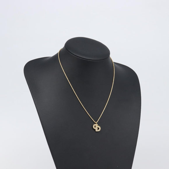 Christian Dior Necklace metal Gold Tone Auth 199297M