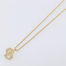 Christian Dior Necklace metal Gold Tone Auth 199297M-4