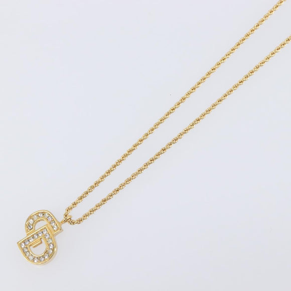 Christian Dior Necklace metal Gold Tone Auth 199297M