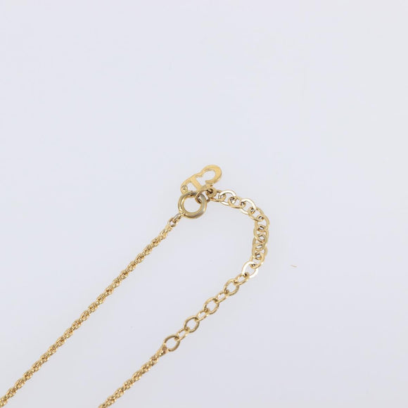 Christian Dior Necklace metal Gold Tone Auth 199297M