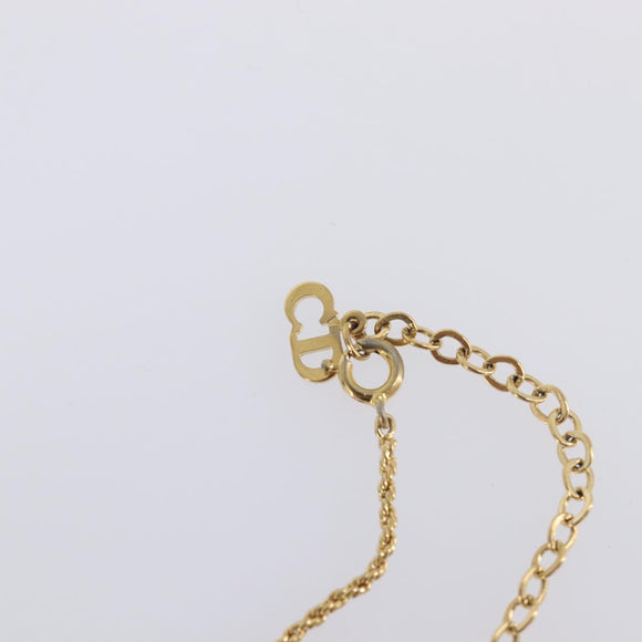 Christian Dior Necklace metal Gold Tone Auth 199297M