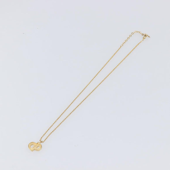 Christian Dior Necklace metal Gold Tone Auth 199297M